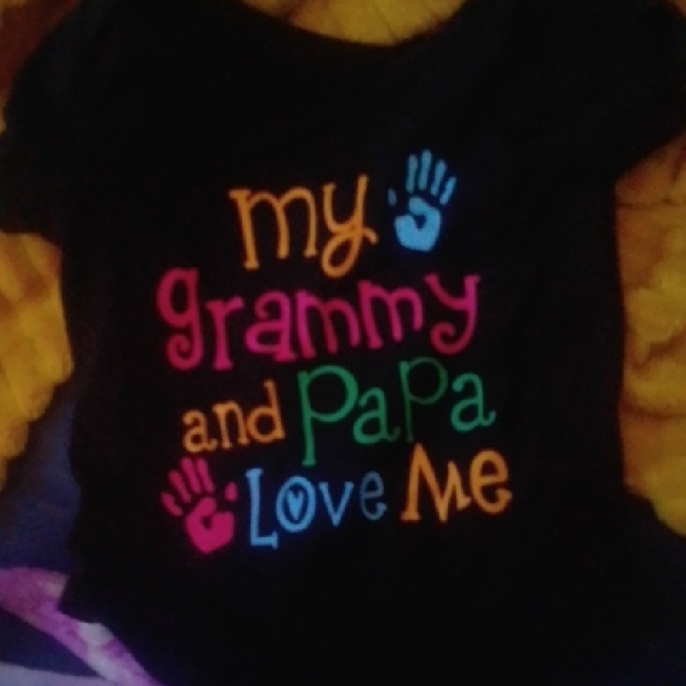 Black Baby Onesie with Colorful Text And For Baby Girls